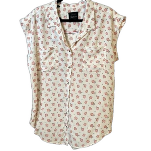 NWT Size L Jacks Girlfriend button down top